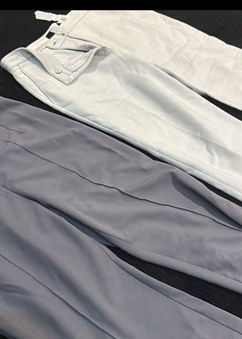 Kadın Gri Kumaş Pantolon - Regular Fit - Görsel 5