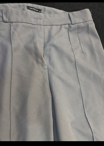 Kadın Gri Kumaş Pantolon - Regular Fit - Görsel 4