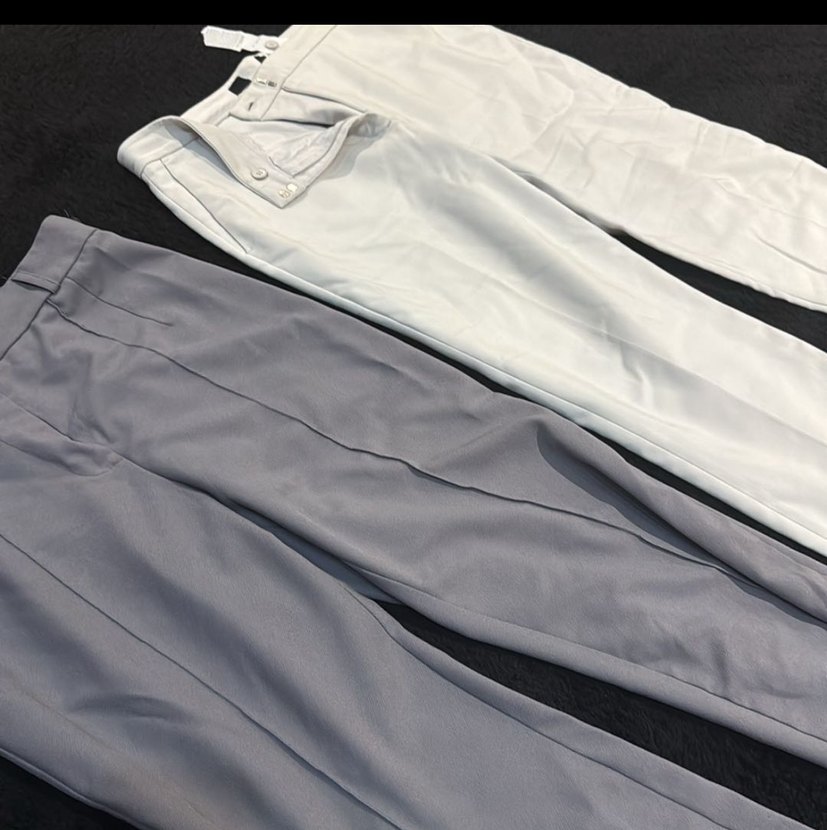 Kadın Gri Kumaş Pantolon - Regular Fit - Görsel 5