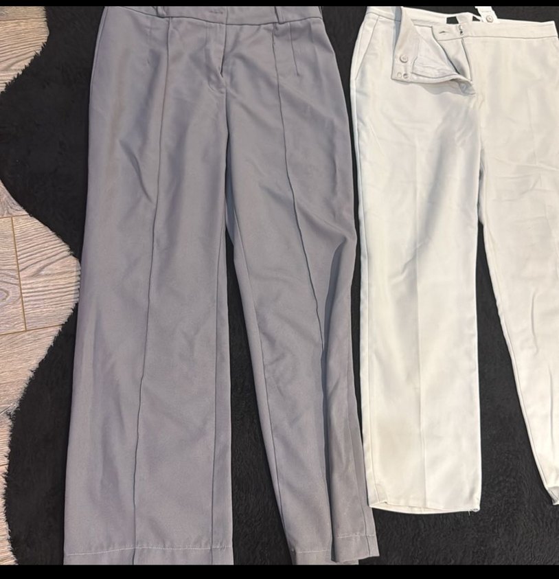 Kadın Gri Kumaş Pantolon - Regular Fit - Görsel 2