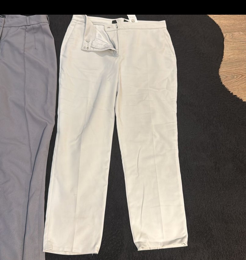 Kadın Gri Kumaş Pantolon - Regular Fit - Görsel 3