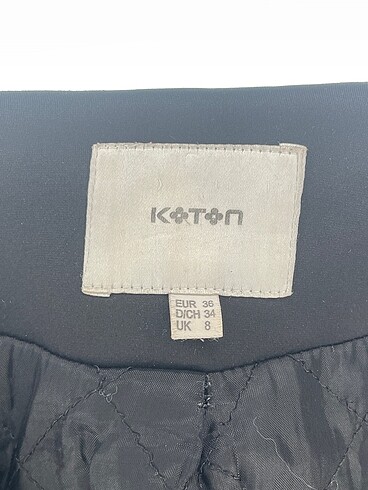 36 Beden siyah Renk Koton Blazer %70 İndirimli.