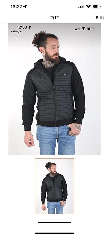 Günlük kapitone mont