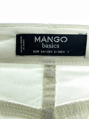 34 Beden beyaz Renk Mango Skinny %70 İndirimli.