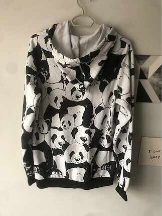 m Beden siyah Renk Panda sweat