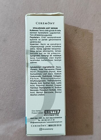  Beden Hyaluronic asit