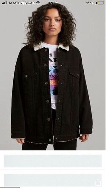 Bershka suni yünlü ceket
