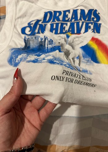 Beyaz Baskılı Atlet - Görsel 2