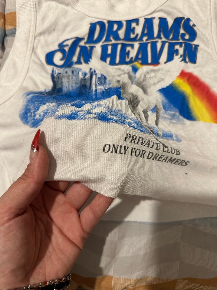 Beyaz Baskılı Atlet - Görsel 2