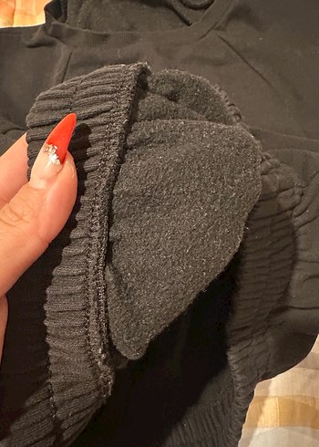 Zara Siyah Kolsuz Crop Top Yüksek Yaka - Görsel 6