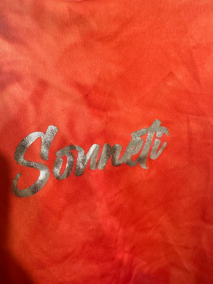 Kadın Kırmızı Batik Desenli Atlet - Görsel 2