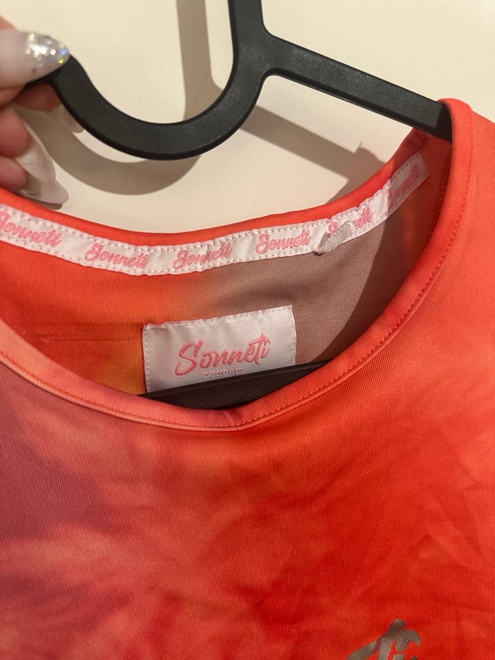 Kadın Kırmızı Batik Desenli Atlet - Görsel 5