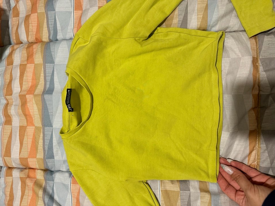 Zara Sarı crop - Görsel 2
