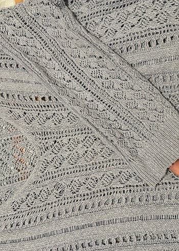 İpekyol Gri V Yaka Örgü Kadın Triko - Görsel 3