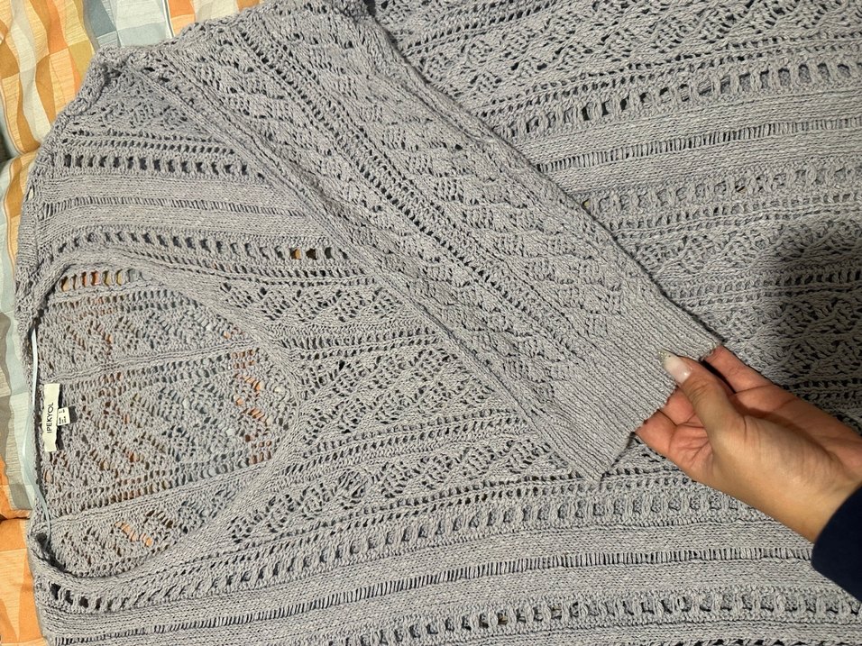 İpekyol Gri V Yaka Örgü Kadın Triko - Görsel 3