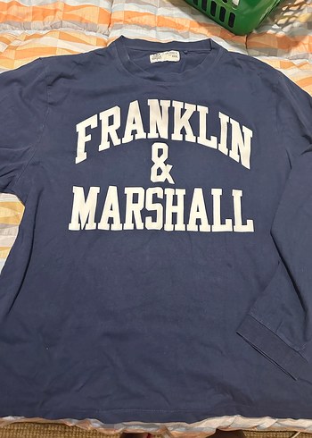 Mavi Franklin & Marshall Baskılı Erkek Sweatshirt - Görsel 2