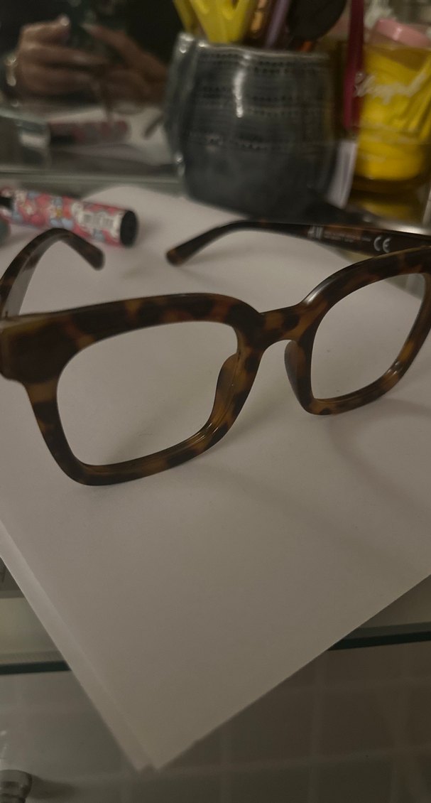 H&m camsız Kahverengi Transparan Klasik Kadın Gözlüğü - Görsel 2