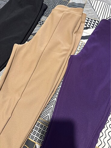 Zara Zara 3 ayrı renk fitilli rahat pantolon