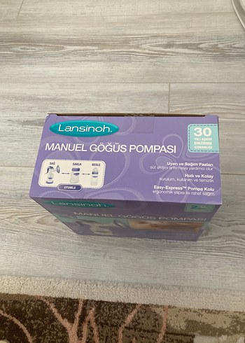 Lansinoh Mavi Manuel Göğüs Pompası - Görsel 4