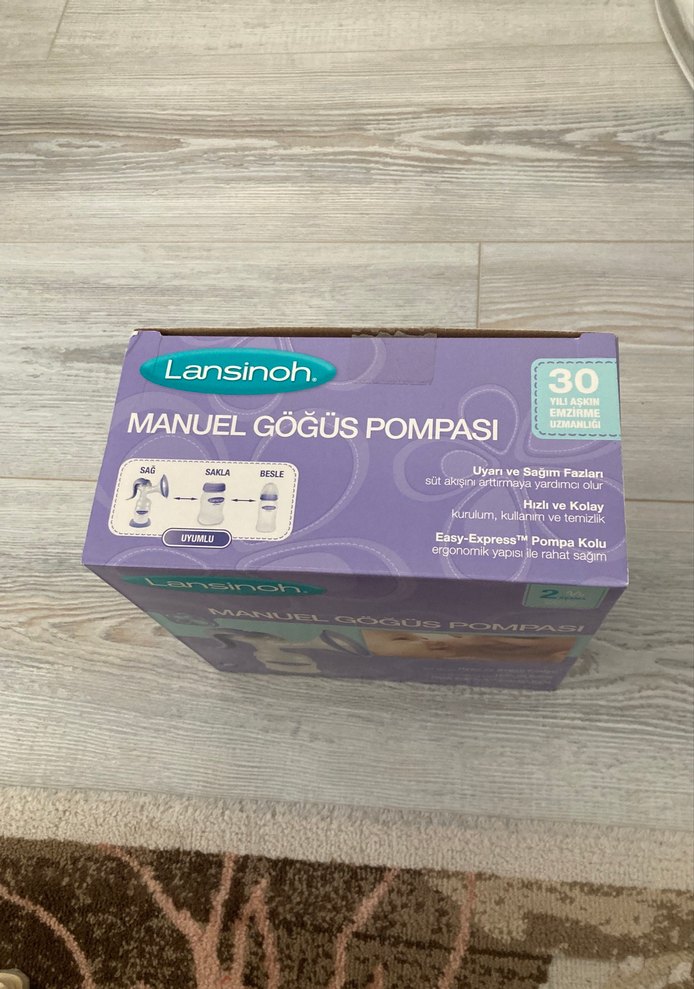 Lansinoh Mavi Manuel Göğüs Pompası - Görsel 4