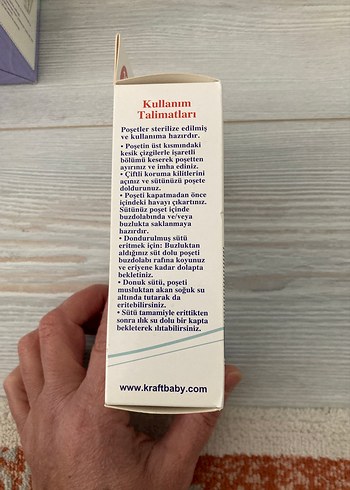 KRAFT Anne Sütü Saklama Poşeti 25'li - Görsel 2