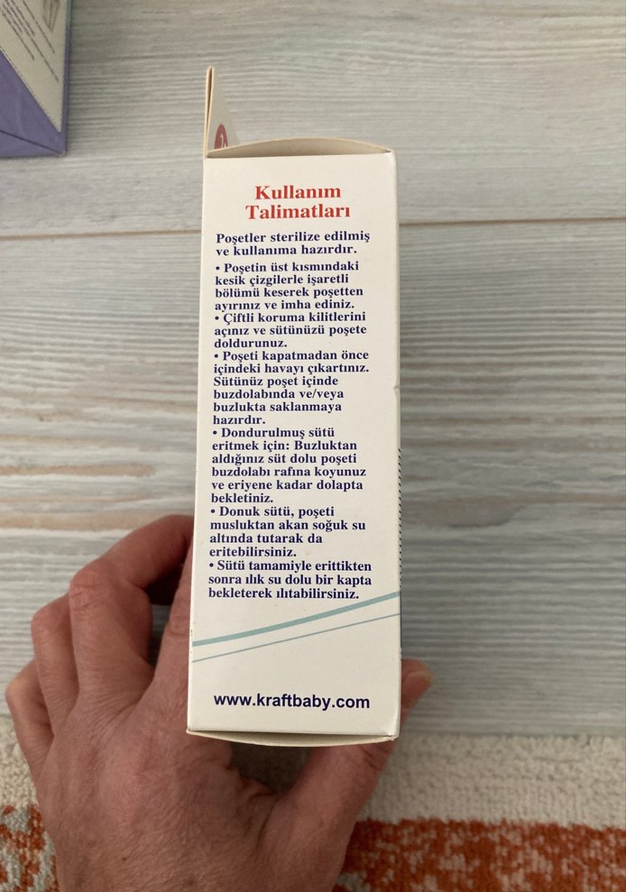 KRAFT Anne Sütü Saklama Poşeti 25'li - Görsel 2