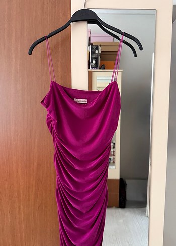 Askılı Midi Elbise - Görsel 7