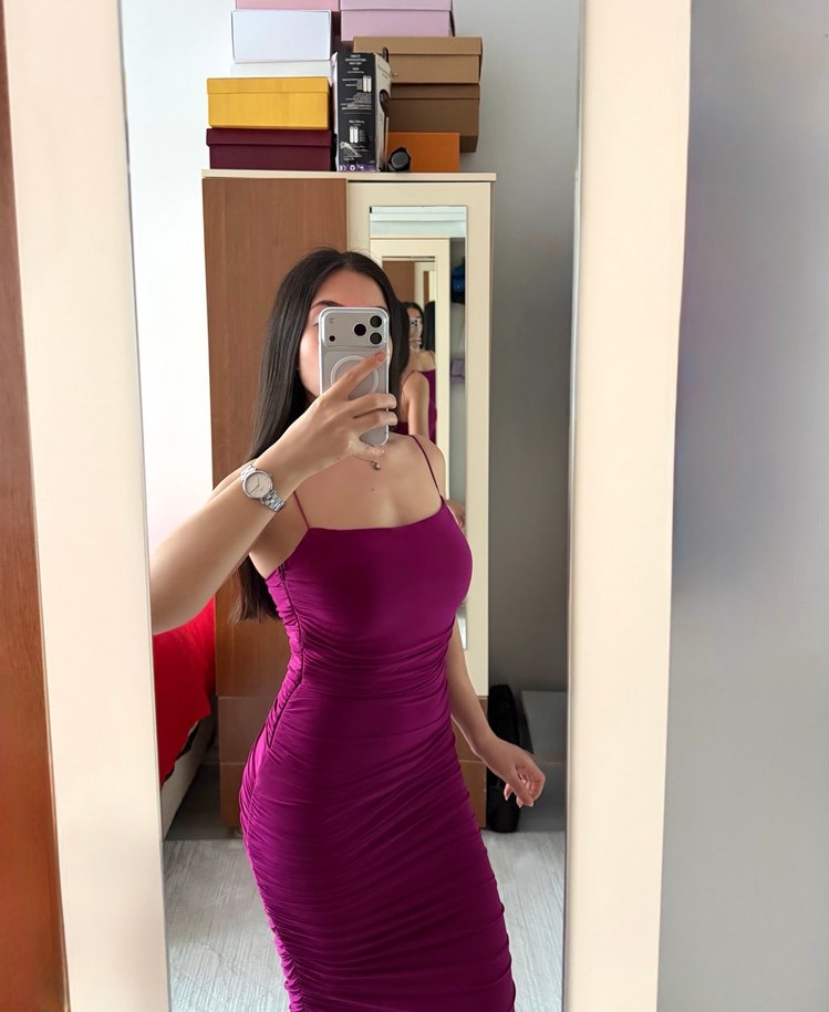 Askılı Midi Elbise - Görsel 2