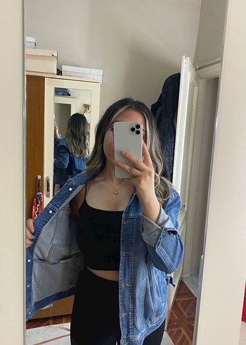 Mavi kot ceket - Görsel 3