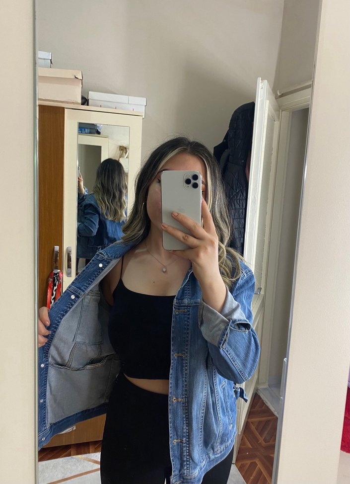 Mavi kot ceket - Görsel 3