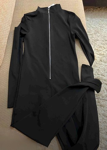 Balıkçı Fermuarlı Body Tulum - Görsel 6