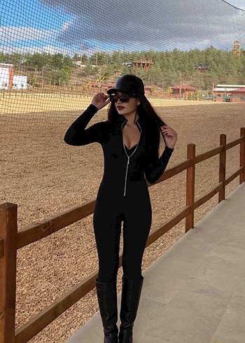 Balıkçı Fermuarlı Body Tulum - Görsel 7