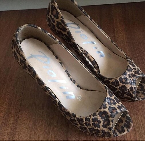 Leopar desen ayakkabı