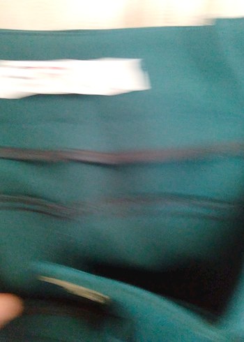 Zara Kadın Turkuaz Kumaş Kemerli Pantolon
