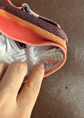 Penti Çok Renkli Bağlamalı Bohem Bikini Üstü