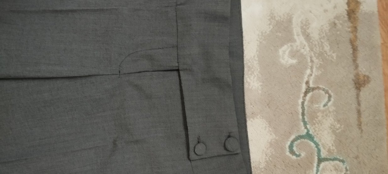 Gri Kadın Kumaş Pantolon, Kemerli, Normal Boy - Görsel 5