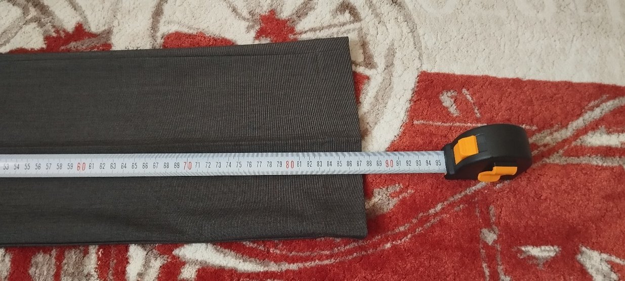 Gri Kadın Kumaş Pantolon, Kemerli, Normal Boy - Görsel 2