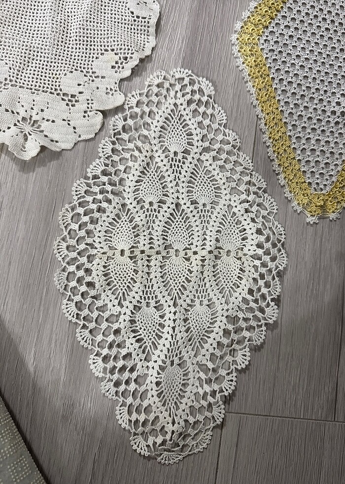 4 Adet tepsi örtüsü dantel - Görsel 2