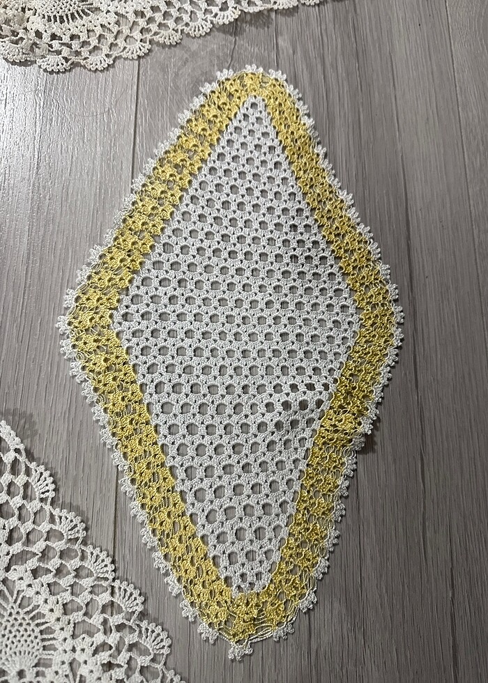 4 Adet tepsi örtüsü dantel - Görsel 3