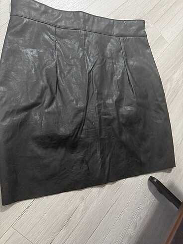 Deri mini etek - Görsel 3
