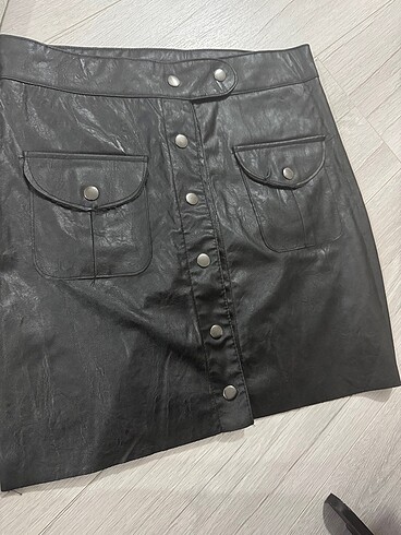 Deri mini etek - Görsel 2