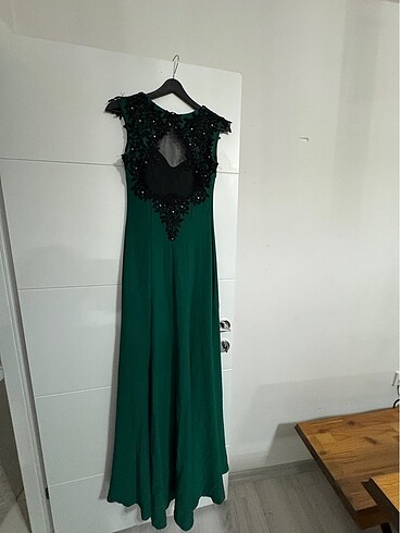 Haki uzun abiye - Görsel 4