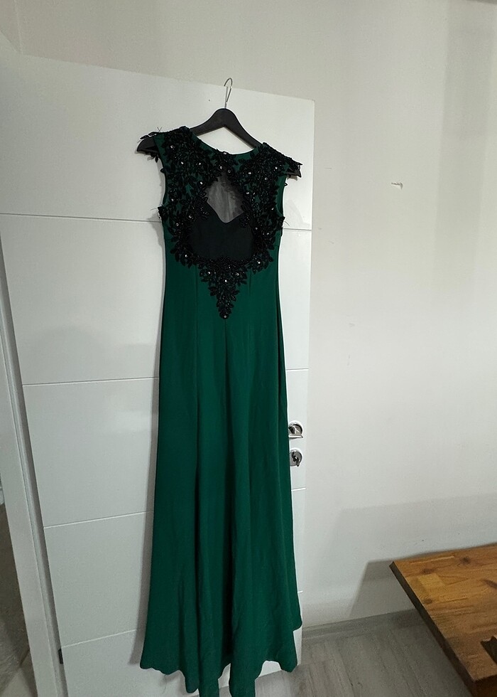 Haki uzun abiye - Görsel 2