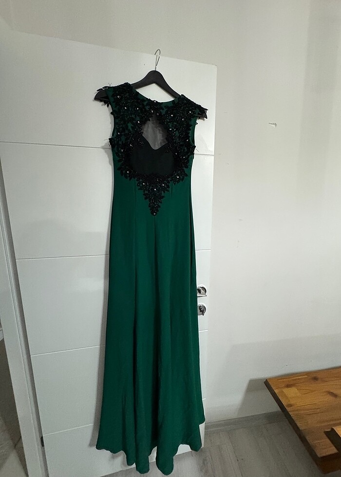 Haki uzun abiye - Görsel 4