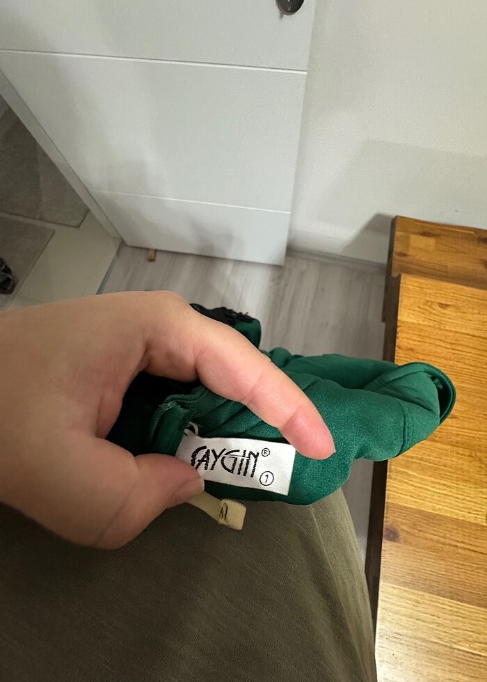 Haki uzun abiye - Görsel 5