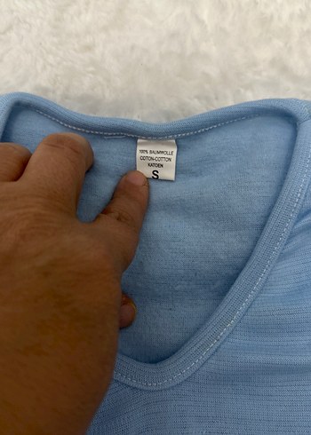 Kadın Mavi Uzun Kollu Rahat Pijama Takımı - Görsel 4