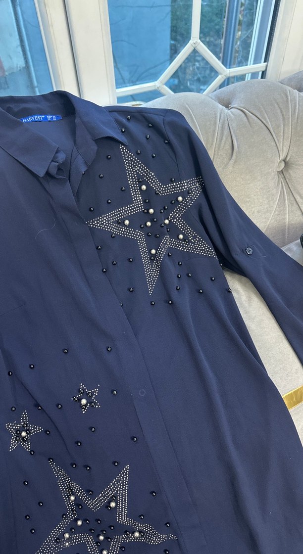 Taşlı tunik gömlek - Görsel 3