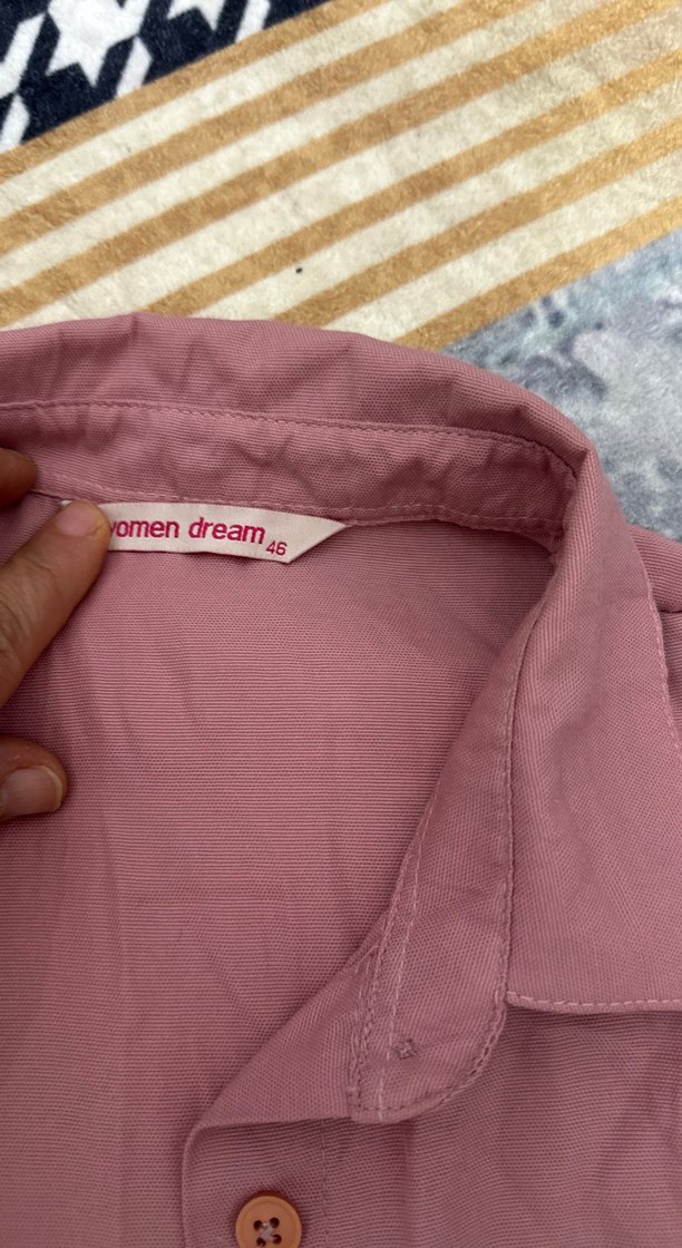 Uzun Kollu Düğmeli kelebek desenli Tunik - Görsel 5