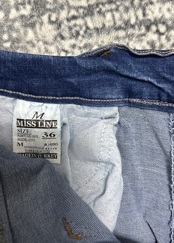 Kadın Mavi Denim Regular Fit Uzun Kot Pantolon - Görsel 7