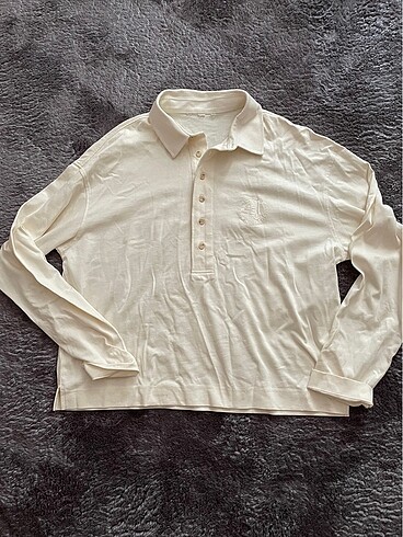 Dugme detayli oversize bluz